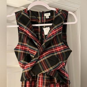 J Crew tartan plaid dress